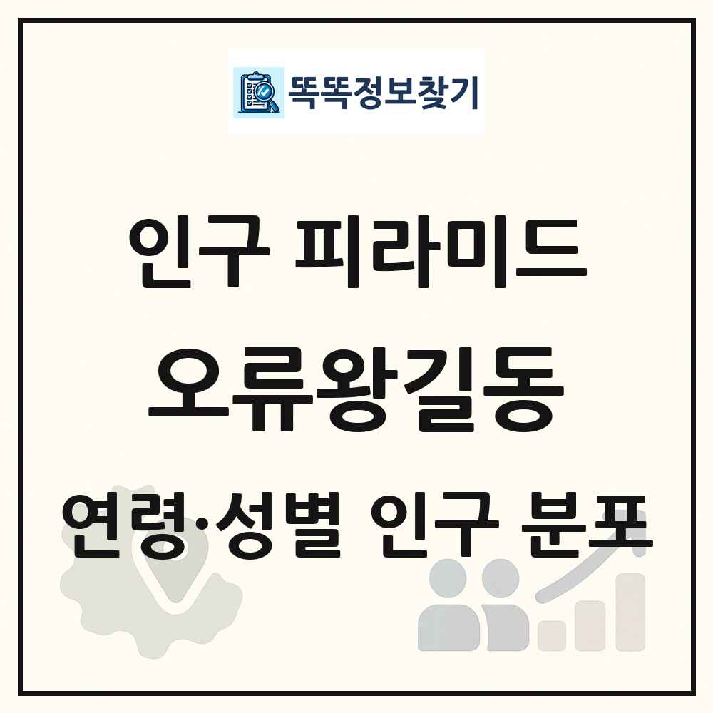 오류왕길동 인구 피라미드 링크 그림